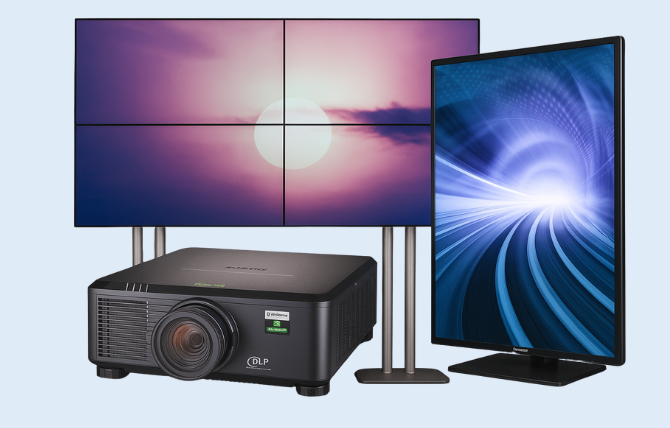 Beamer, LED-Videowand und Display – Video- und Medientechnik mieten bei computermiete.de